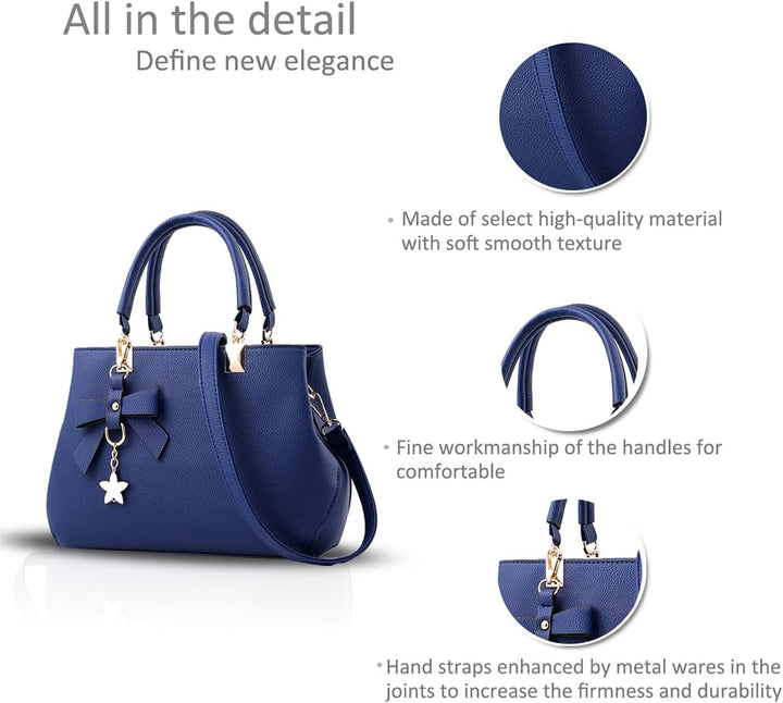 NICOLE &amp; DORIS Damen Handtaschen Designer Tasche Elegante Frauen Umhängetasche PU Leather Shopper He