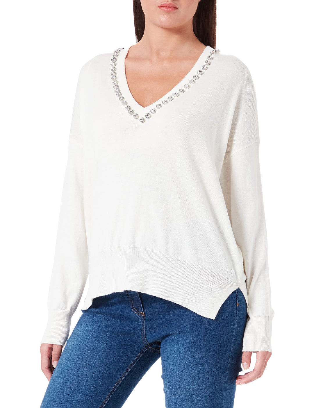 Replay Damen Pullover S 001 White, S 001 White