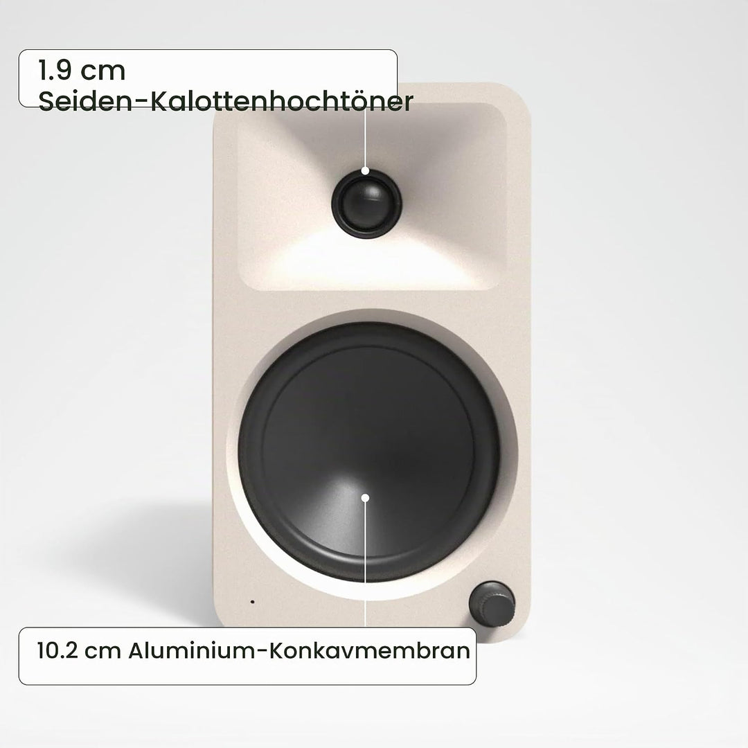 Kanto ORA4 140W Powered Reference Speakers with Bluetooth 5.0 and USB-C Input | 4” Woofers | Bi-Ampl