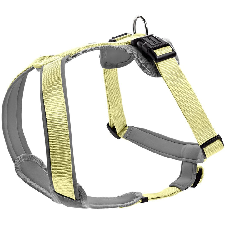 Hunter Hundegeschirr NEOPREN, Farbe: Matcha/grau, strapazierfähiges Nylon, mit weichem Neopren gepol