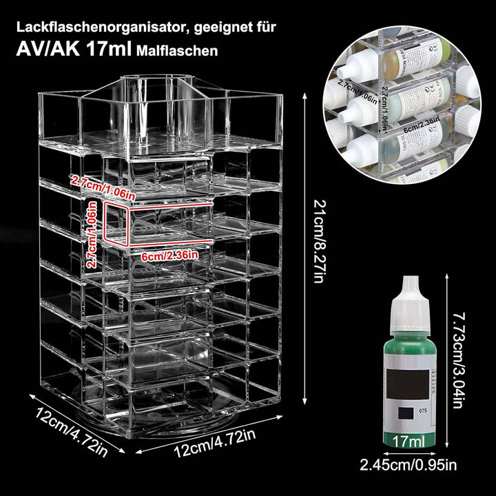 Evemodel 1 Set Modell Farbflasche Organizer Flaschenhalter Tabletop Farben Aufbewahrung (Regal)