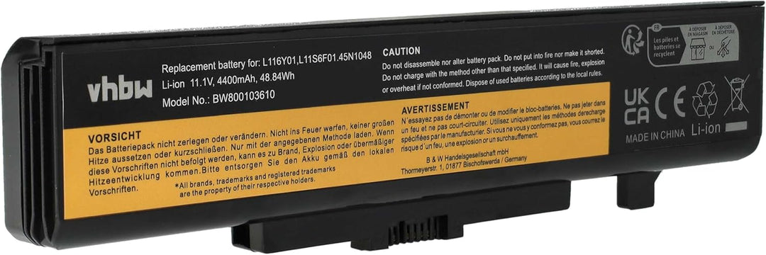 vhbw Akku kompatibel mit Lenovo Thinkpad Edge E530, E430, E435, E445, E430c, E431, E530c, E531 Noteb