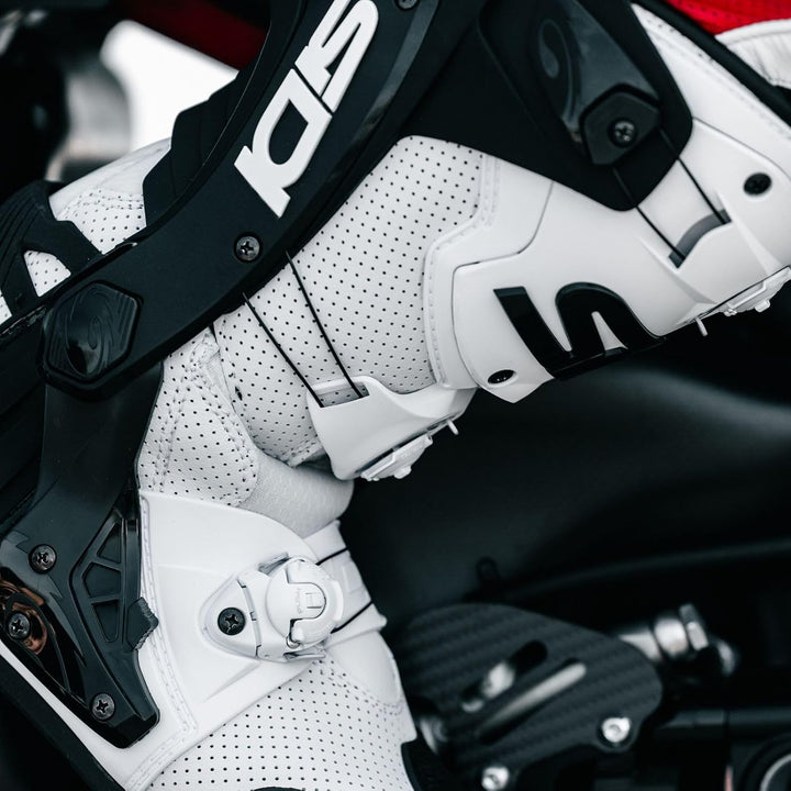Sidi Unisex Rex AirMotorradstiefel 43 EU Weiss Schwarz, 43 EU Weiss Schwarz