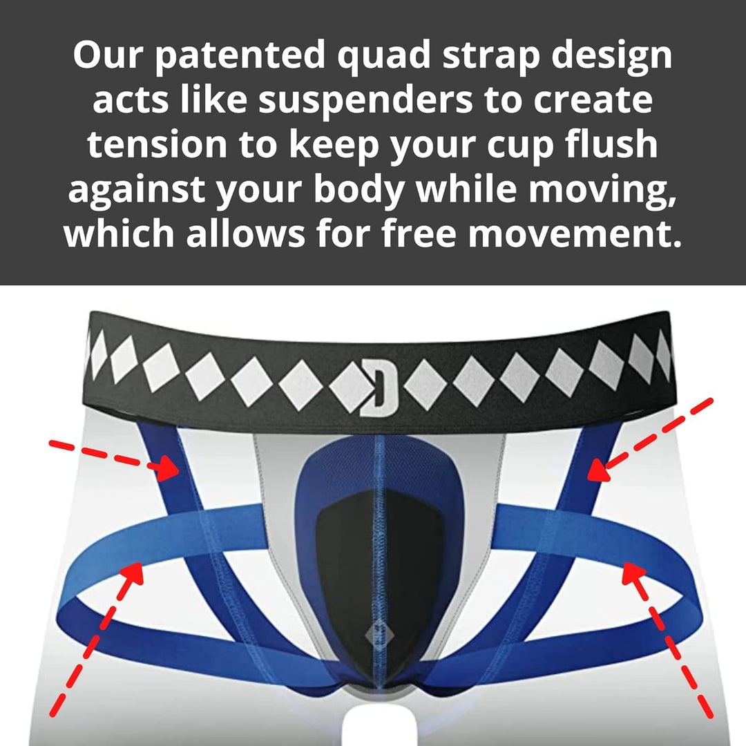Diamond MMA Compression Short mit Eingebaut – Tiefschutz mit Cup von Athletic Tasche Sport XL Schwar
