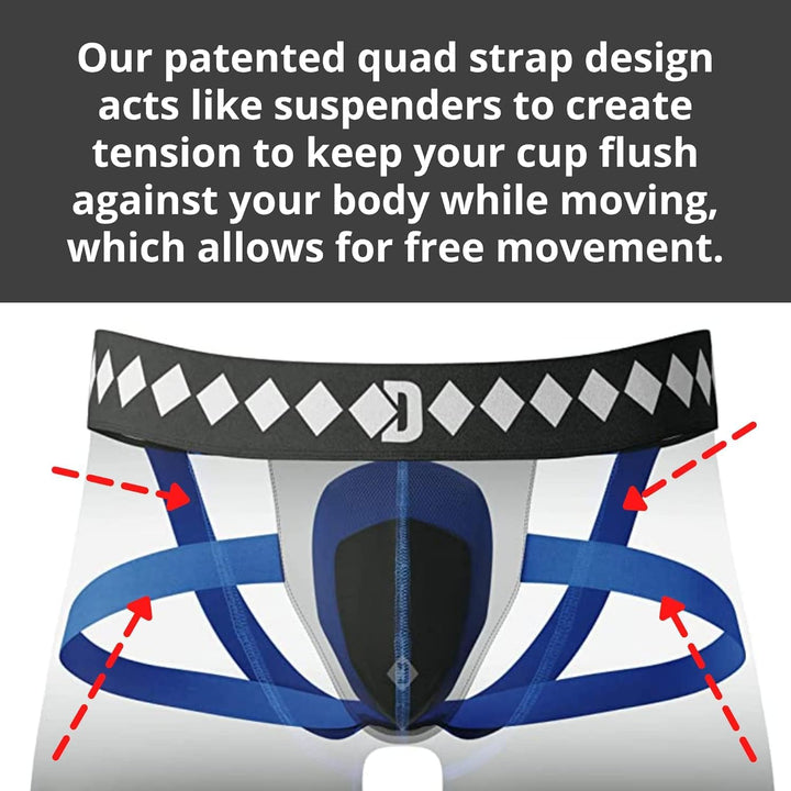 Diamond MMA Compression Short mit Eingebaut – Tiefschutz mit Cup von Athletic Tasche Sport XL Schwar