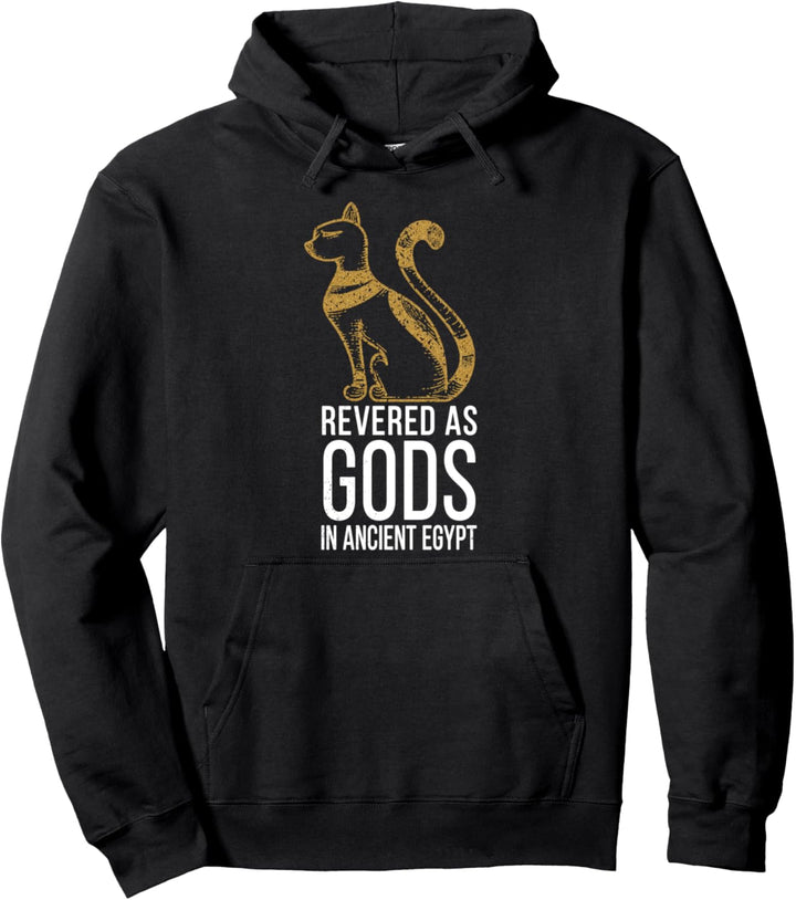 Egypt Cat Ancient Mystical Egyptian Cat Pullover Hoodie