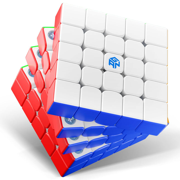 GAN 562 Zauberwürfel Profi 5x5，Speed Cube mit Doppelschichtdesign & Omnidirektionales Kernpositionie