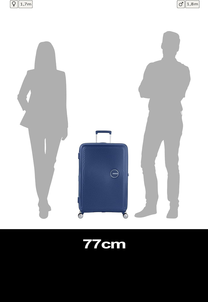 American Tourister Soundbox - Spinner L Erweiterbar Koffer, 77 cm, 110 L, Blau (Midnight Navy) Blau