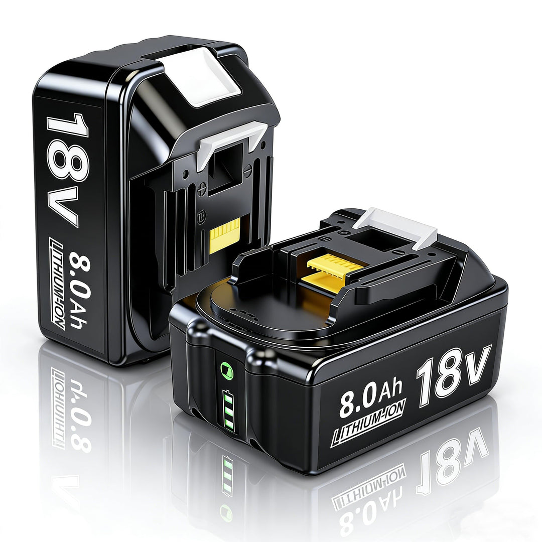 2 Stück 18V 8000mAh Ersatzakku für Makita 18V 8.0Ah Akku Li-ion BL1850 BL1850B BL1830 BL1860B BL1845