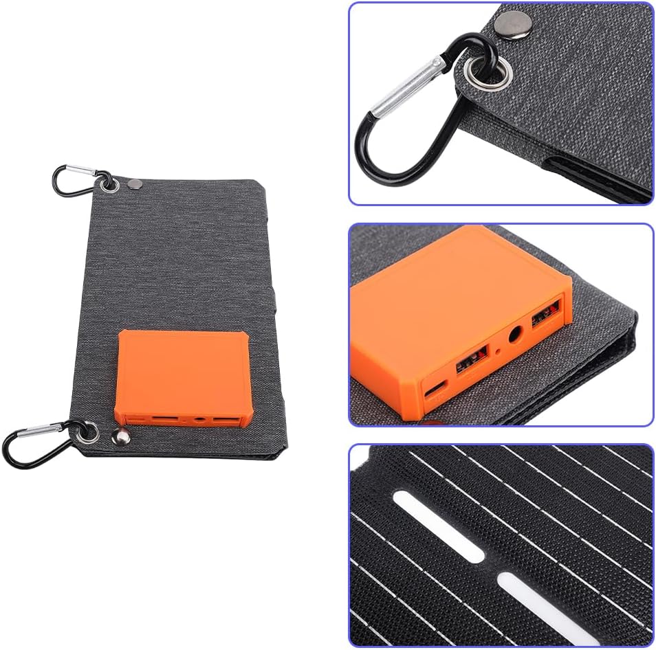 40W Faltbares Solarpanel 5V USB Tragbares Ladegerät für Telefone Pad | über 23% Effizienz Notfall-La