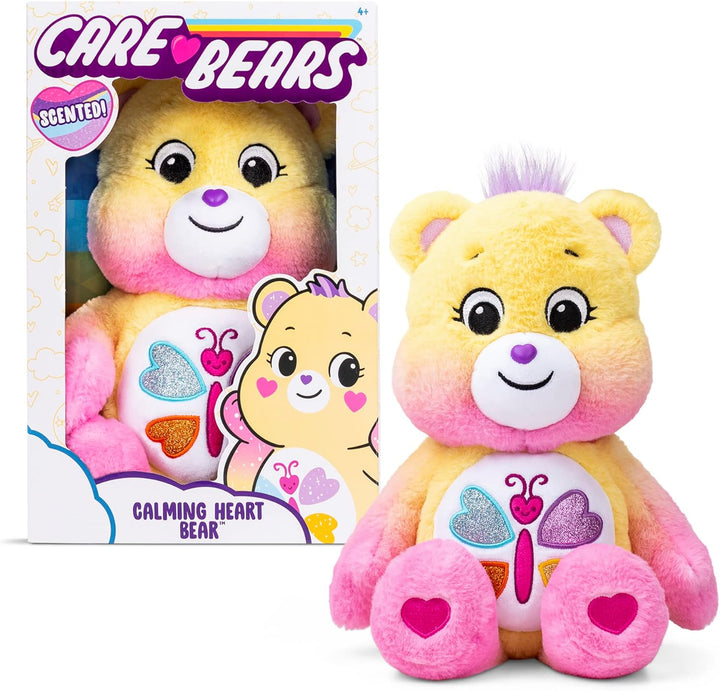 Care Bears | Beruhigender Herzbär (parfümiert) 35 cm mittelgrosser Plüsch | niedliches Spielzeug zum