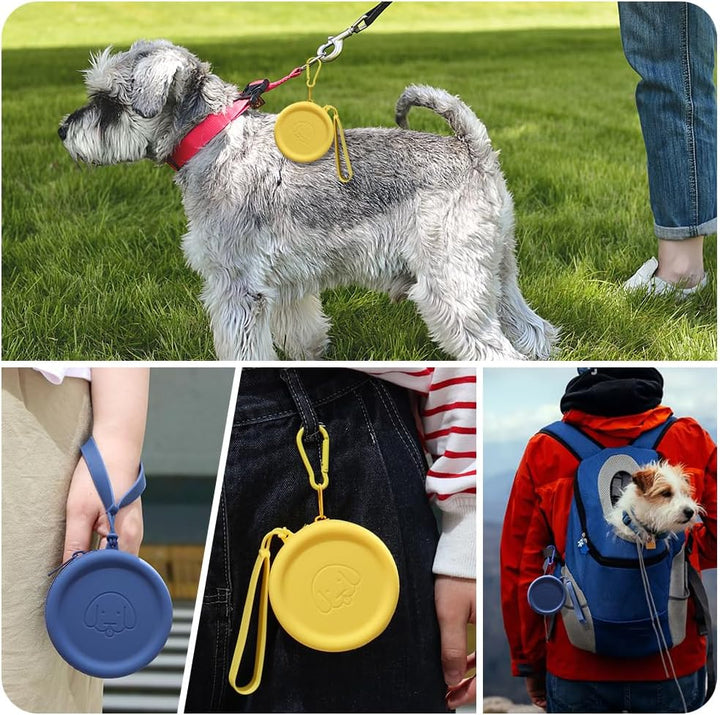 FIDWALL Leckerli-Tasche aus Silikon,2 Stück,Futtertasche für Hundetraining,Hundezubehör,Taschengröss