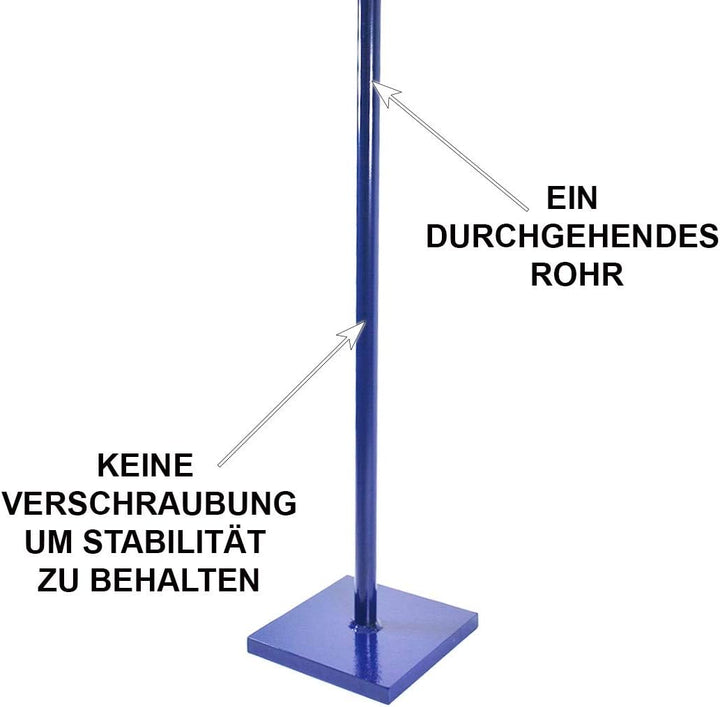 HELO Erdstampfer Betonstampfer aus Stahl 15 kg mit 2-Hand T-Griff, Handstampfer zum Verdichten mit 2