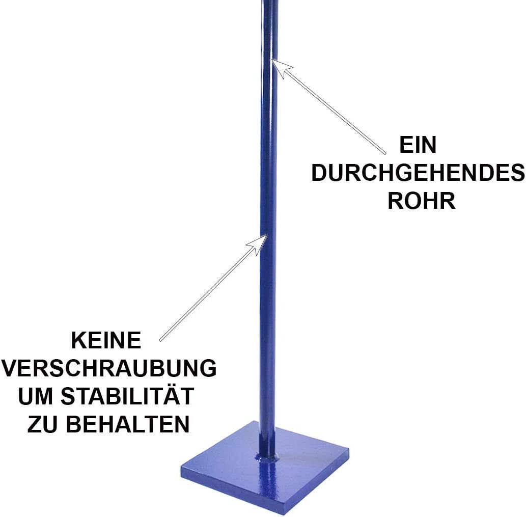 HELO Erdstampfer Betonstampfer aus Stahl 12 kg mit 2-Hand T-Griff, Handstampfer zum Verdichten mit 2