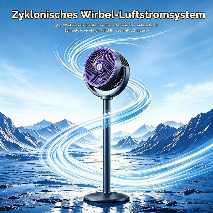 Standventilator flexibel als Boden, oder Tischventilator nutzbar