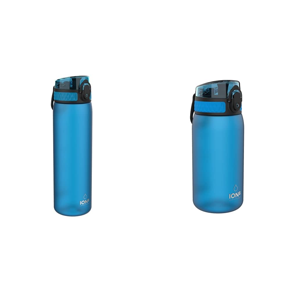 ion8 Trinkflasche, 500 ml, Auslaufsicher, Einhandöffnung, Sichere Verriegelung, Spülmaschinenfest, B