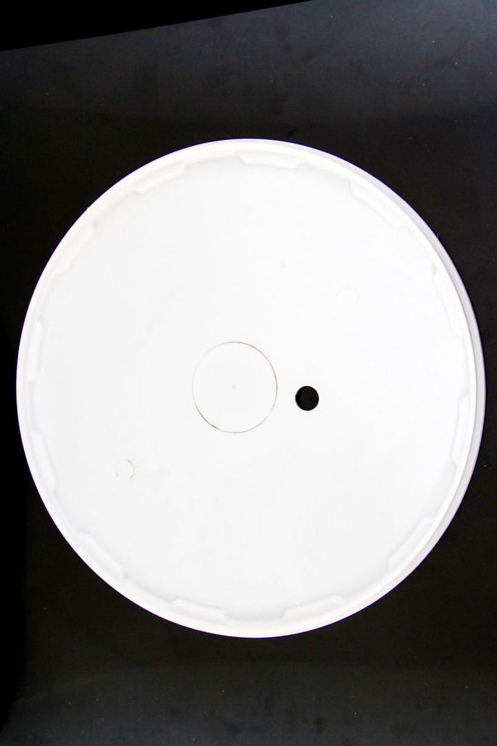 Browin 340432 30 L Gärbehälter mit Deckel mit Loch für Gärrohr und Zapfhahn, Metallgriff, Eimer, Beh