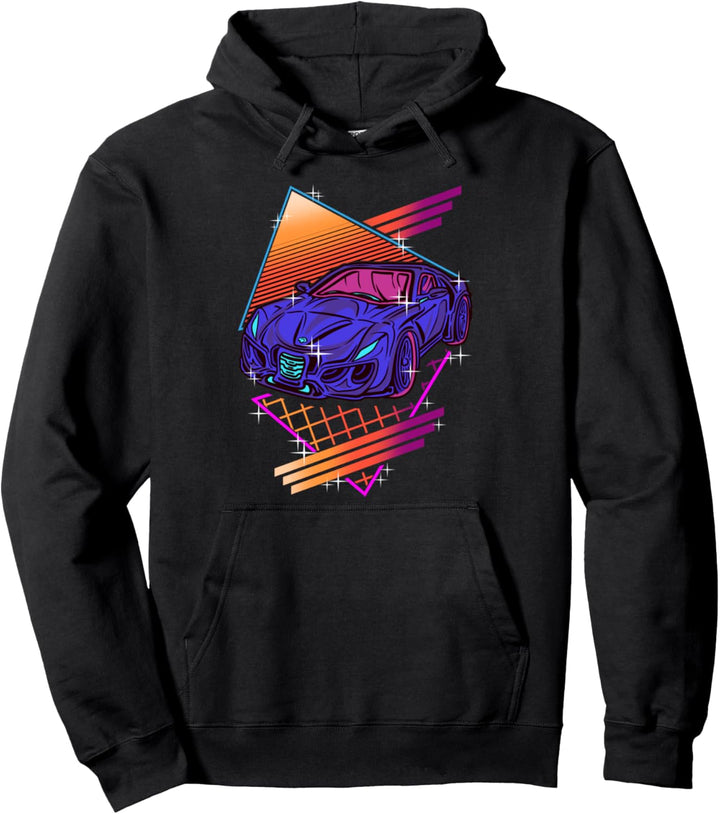 Der Sportwagen | Japanische Vaporwave Retro Pastell Goth Pullover Hoodie