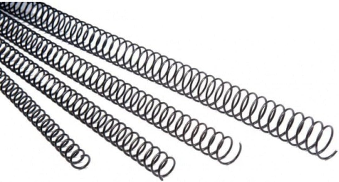 Fellowes 53150 – Pack von metallischen 100 Spiralen, 18 mm, schwarz