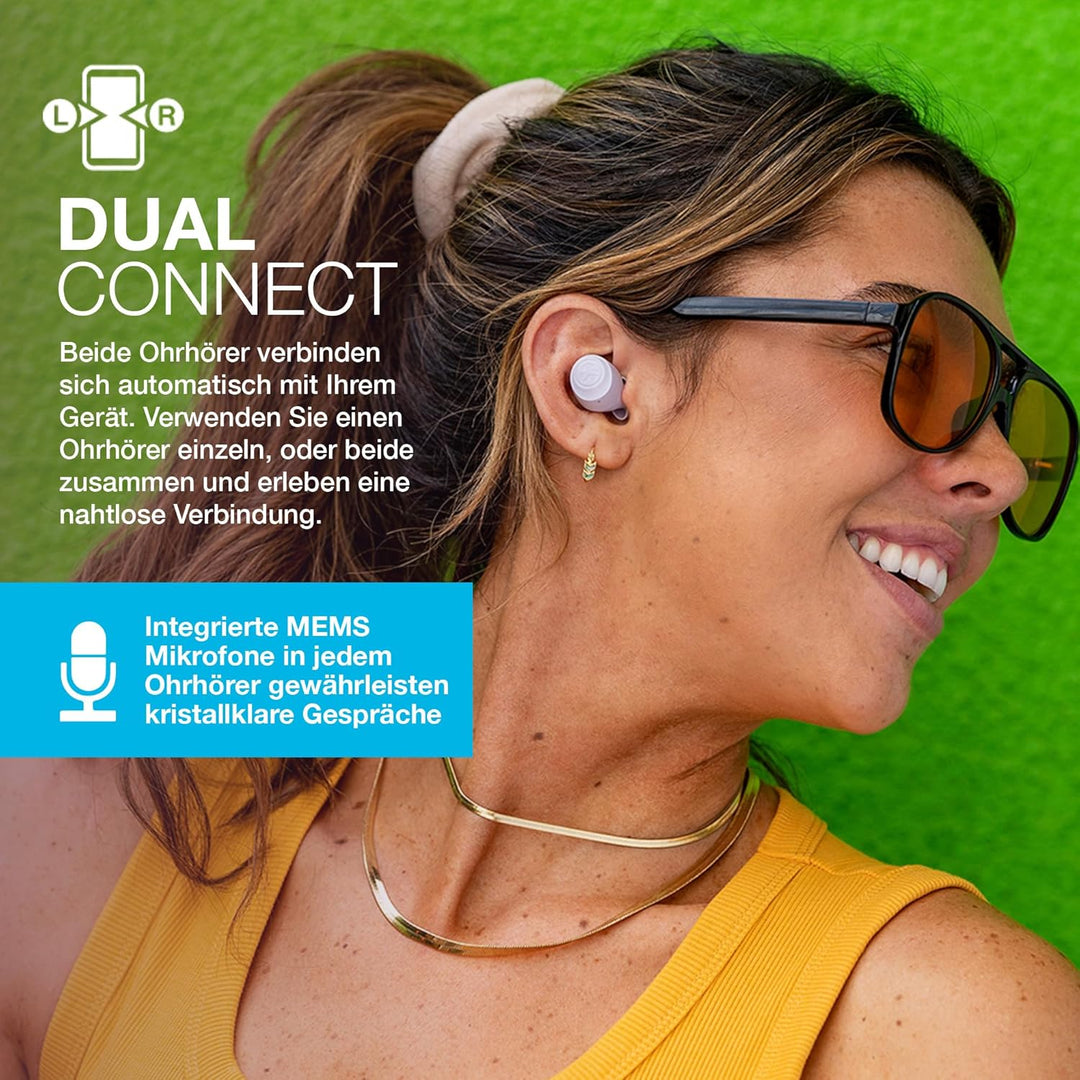 JLab Go Air Pop In Ear Kopfhörer kabellos Bluetooth, True Wireless Kopfhörer, 32+ Std Headphones, ka