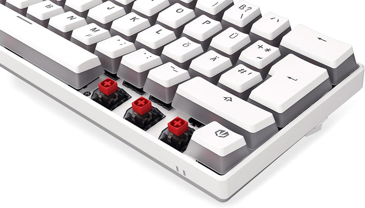 ENDORFY Thock Compact Wireless DE Kailh Box Red Onyx White Pudding, Mechanische Switches Kailh Box R
