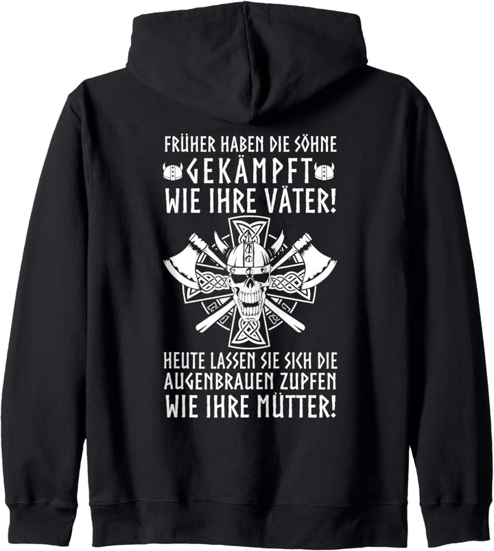 Wikinger Germanen Funshirt lustige Sprüche Skandinavien Kapuzenjacke