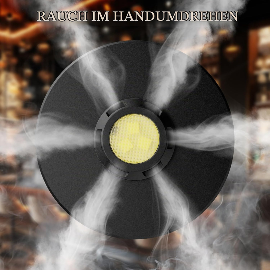 Whiskey Smoker Kit, CIRYASR Cocktail Räucherset Elektrisch ohne Butan mit 6 Flavors Holzspänen, RGB