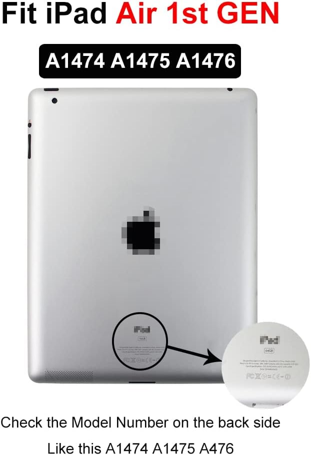 JPUNG Display Digitizer für iPad Air 2013 A1474 A1475 A1476, Air 1 Touchscreen Ersatzbildschirm, mit