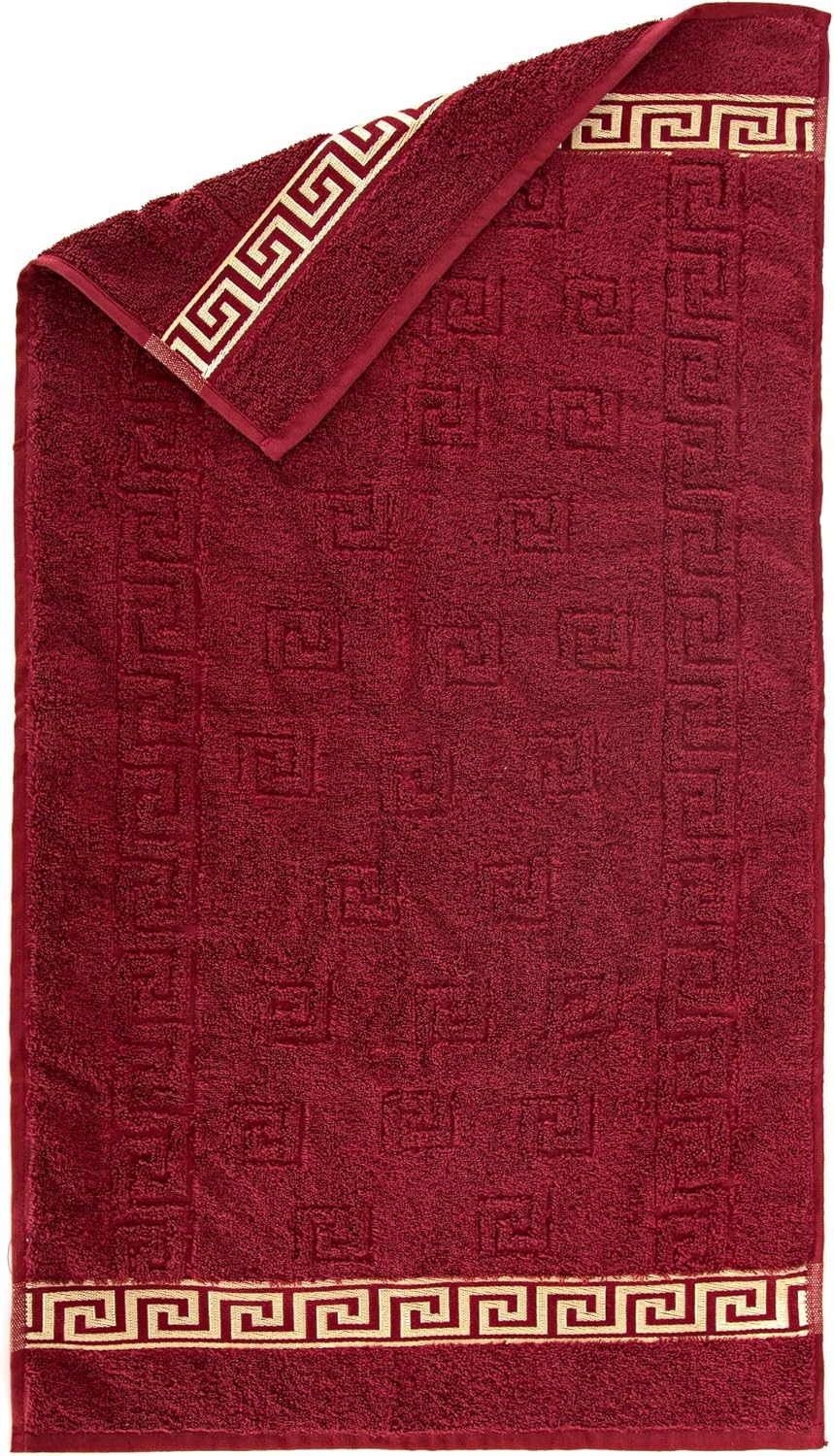 Luxus Medusa Handtuch 50x90 cm im 4er Pack - feinste Ringgarn Baumwolle / Jacquard Webung / Hochflor