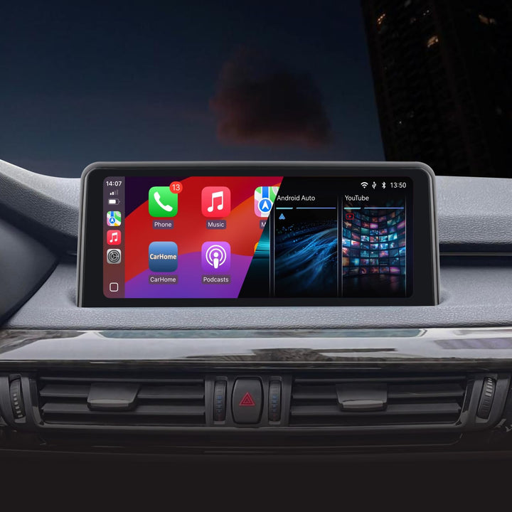 Autoradio mit drahtlosem CarPlay & Android Auto Kompatibel mit BMW X5 X6 Serie F15/F16 (2014-2016)NB