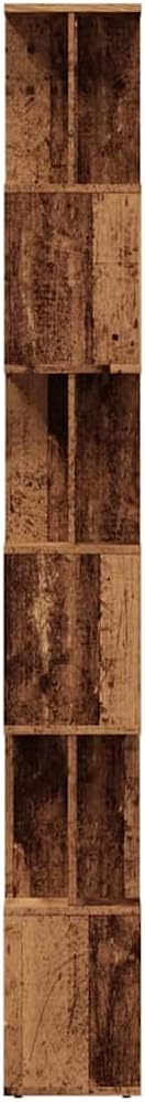 vidaXL Bücherregal Altholz-Optik 80x24x192 cm Holzwerkstoff, Büroschrank, Bücherregal, Regal, Bürore