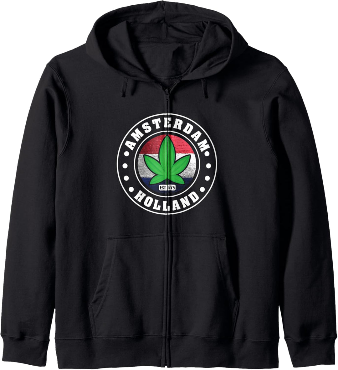 Amsterdam Unkraut Topf Kiffer Holland Geschenk Kapuzenjacke