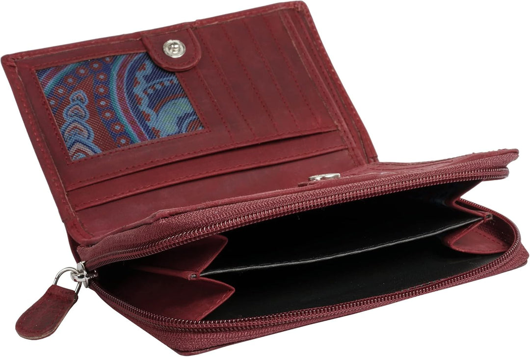 bruno banani Geldbörse Echt Leder rot Damen - 021337, Rot