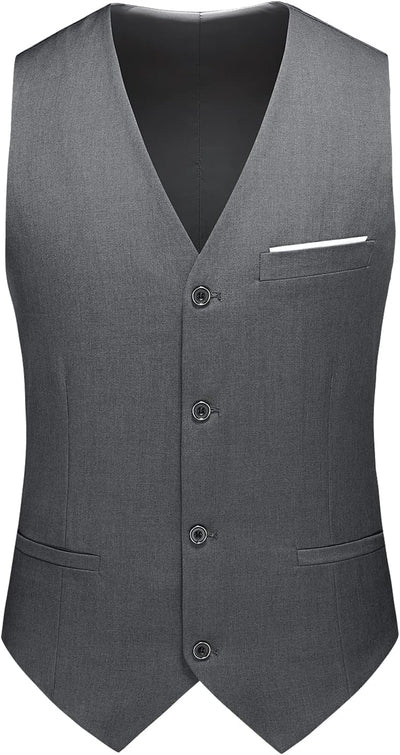 KUDMOL Herren 3-Stücke Anzug Business EIN Knopf Smoking Anzug für Männer Smoking Klassische Blazer W