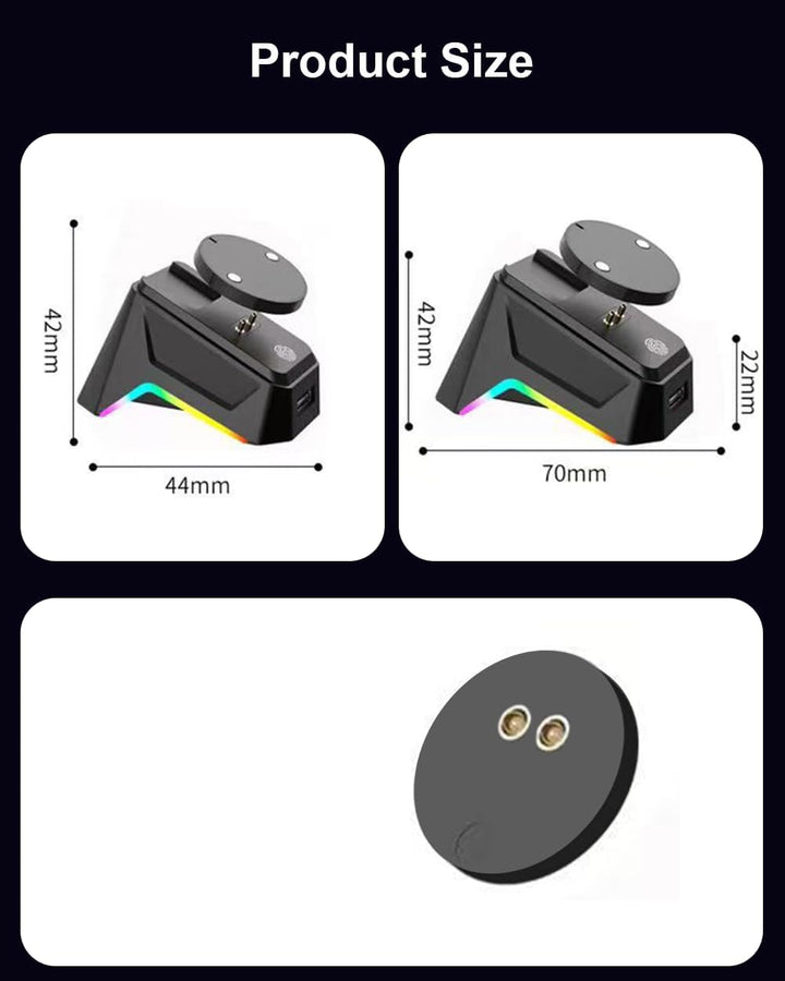 Wireless Magnetic Charging Station for Logitech Mouse G502 / G502 Hero, G703 (Hero) G903 (Hero), G40