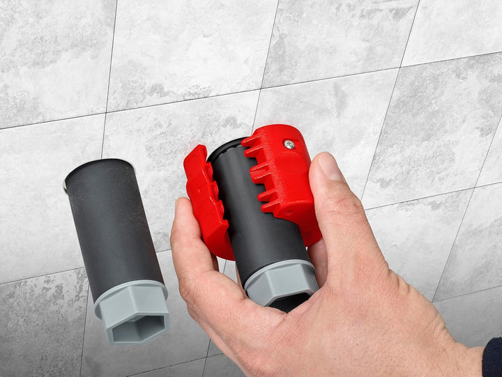 KNIPEX BiX® Schneider für Kunststoffrohre und Dichthülsen, 20-50 mm, trennt spanlos, incl. 2 Ersatzk