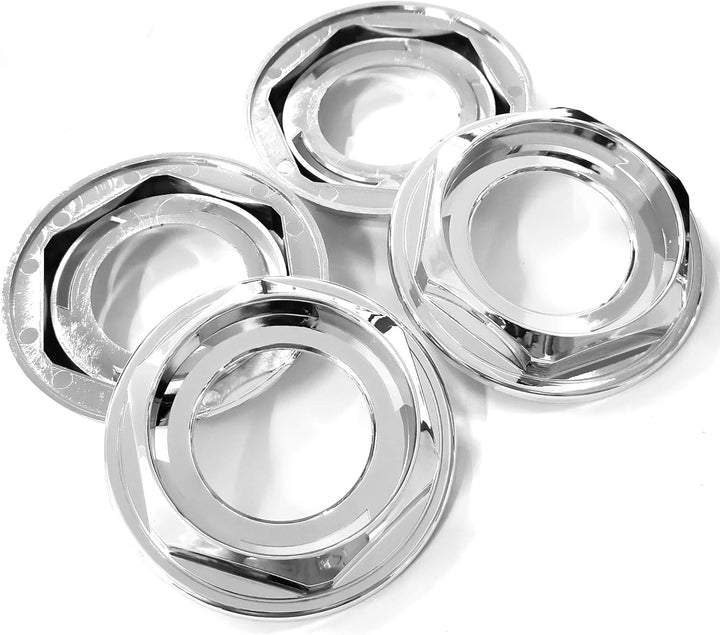 RhinoTuning 4 Stück Radnabenkappen für BBS Nabendeckel OD 102mm ID 71,7mm, Chrom Radnabenabdeckung G