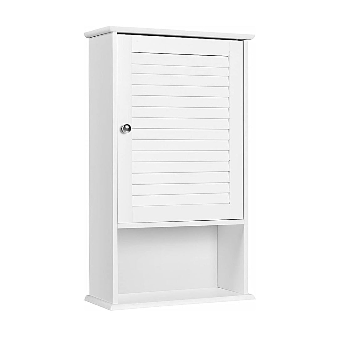 GOPLUS Hängeschrank weiss, Badezimmerschrank mit verstellbarem Fächer & Ablage, Badschrank, Küchensc