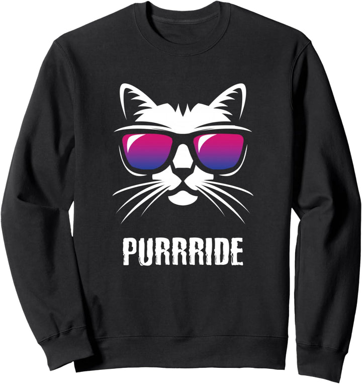 Lustige Flagge des bisexuellen Stolzes Bisexual Pride Flag Sweatshirt
