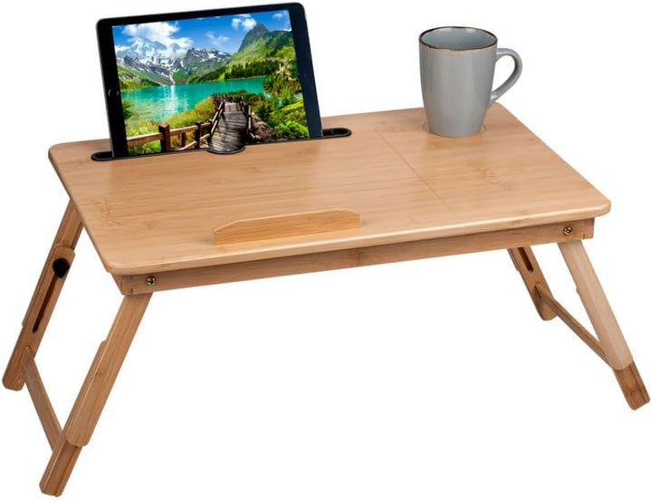 Laptoptisch Verstellbar - Bettisch für Laptop - Laptop Ständer Bett - 21,5 x 27,5 cm - Betttisch Kla