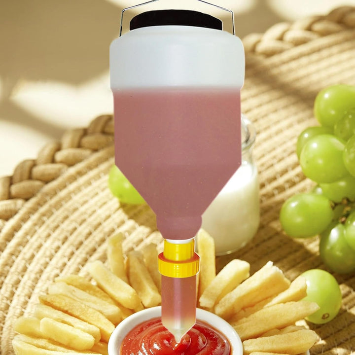 Generisch Ketchup Spender | Kopfüber verwendbare Spezialflasche für Sossen,3,5 Liter Auslaufsicherer