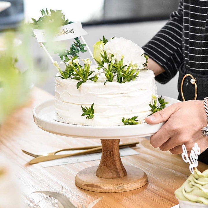 BESPORTBLE Keramik Tortenplatte Kuchenplatte Tortenständer Hoz Cupcake Ständer Kuchenständer Muffins