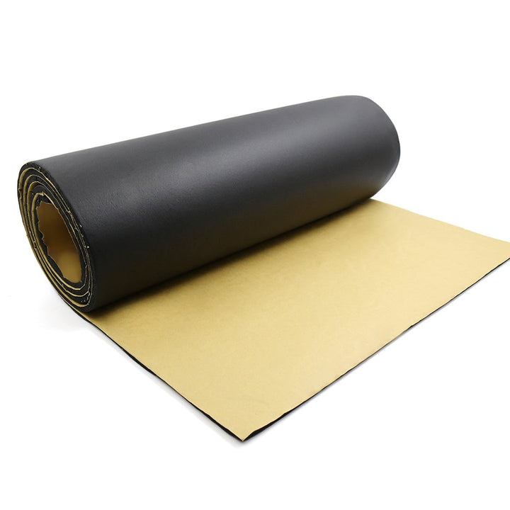 sourcing map 5mm Dämmplatten Auto Schallschutzmatte Schalldämmung Schallschutz Baumwolle Schwarz 200