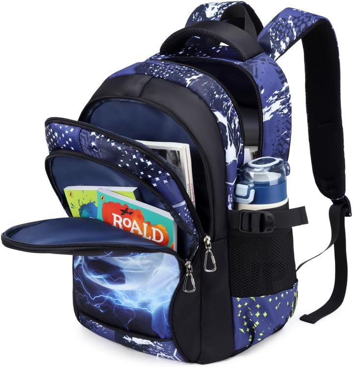 Schulrucksack Jungen Teenager Rucksäcke Kinder Schulranzen Grundschule Mittel Buchtasche Grosse Wass