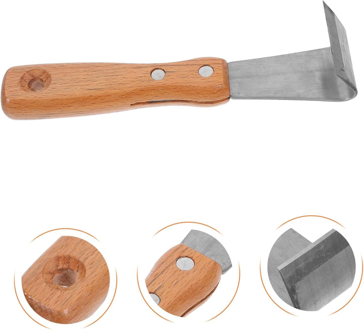 Yardwe Entrindungswerkzeug mit Holzgriff Robustes Schäleisen für Garten und Vielseitiges Handwerkzeu