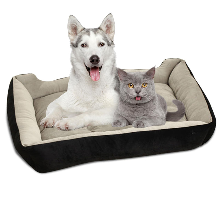PETCUTE Hundebett Waschbar Haustierbett Hundekissen Katzenbett für kleines mittlere grosse Hunde XL