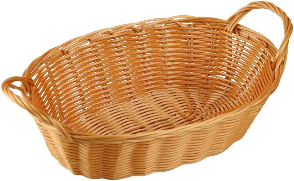 KESPER | Brot- und Obstkorb, 5er Pack, Material: Kunststoffgeflecht, Masse: 29 x 18cm / Griffhöhe: 1
