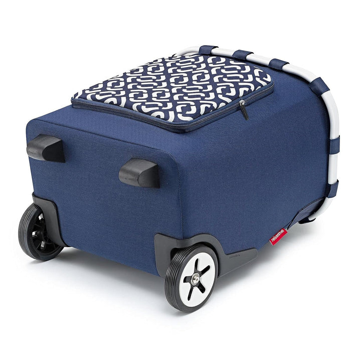 Reisenthel Carrycruiser Plus Einkaufstrolley Signature Navy blau Polyestergewebe, Aluminiumrahmen, w