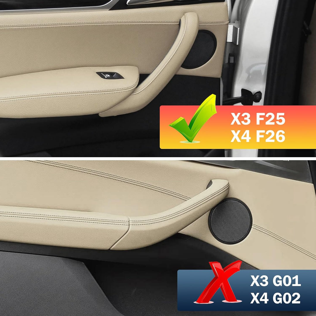 TTCR-II 4PCS Kompatibel mit Türgriff BMW X3 F25 2010-2016, X4 F26 2014-2017 | F25 Türgriffabdeckunge