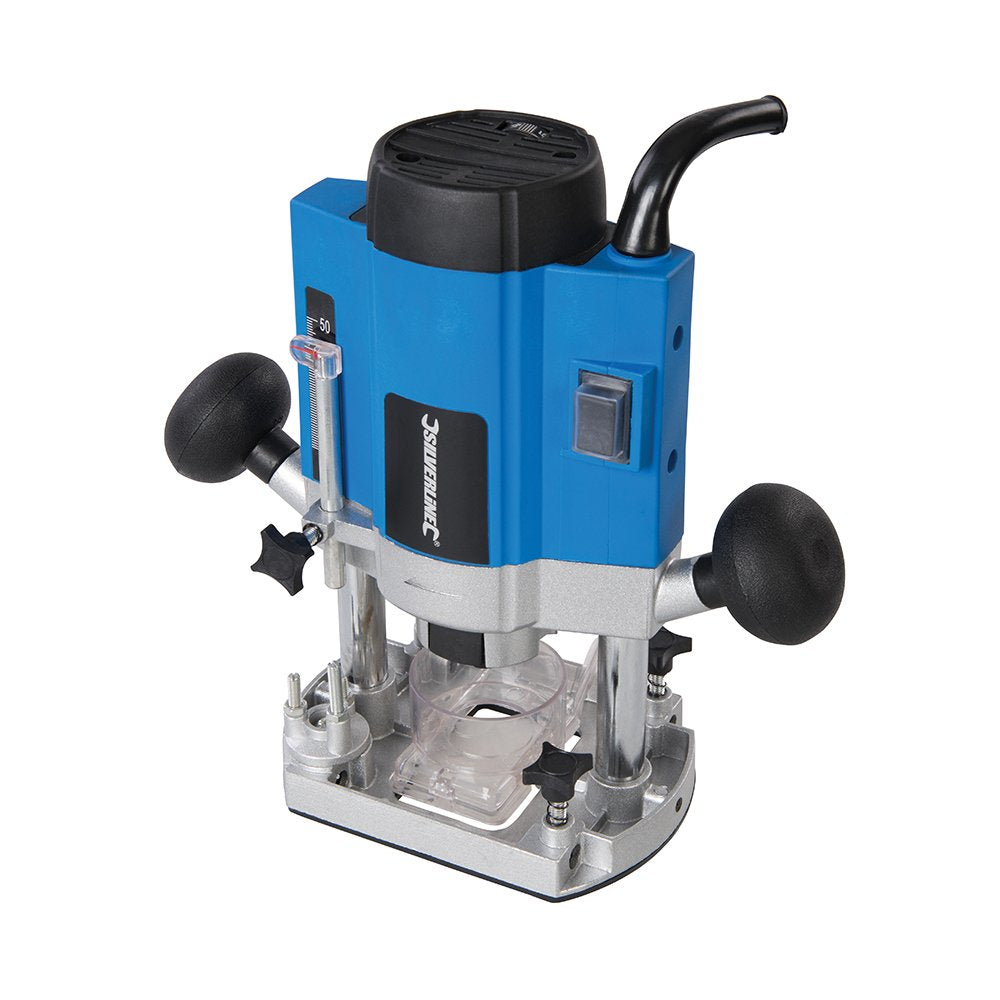 Silverline 329863 Oberfräse, 1/4 Zoll, 1020 W 1 Blau, 1 Blau